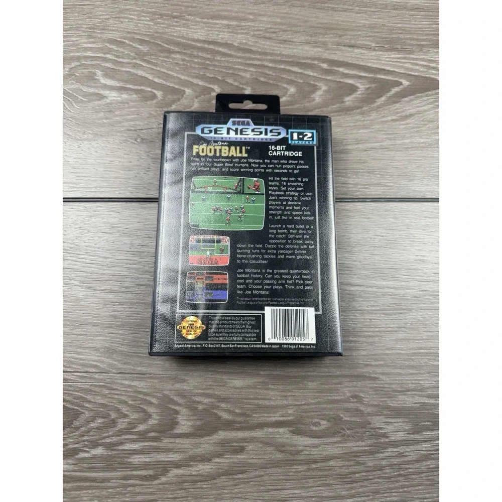 Joe Montana Football - Sega Genesis, 1990. Complete CIB w/game & manual